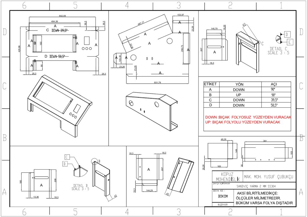 Sheet metal operations management